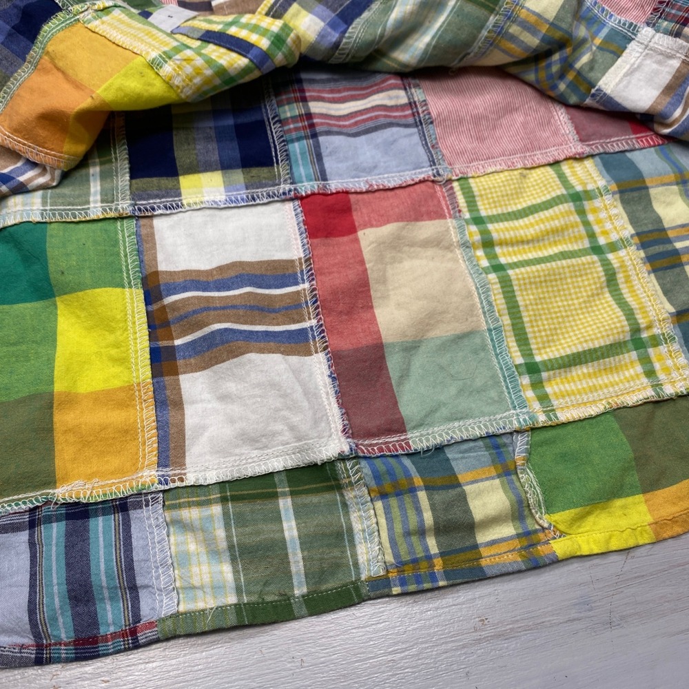 Ralph Lauren Button Down Shirt Mens Large Patchwork Plaid Blake Casual Sewn - Picture 7 of 8
